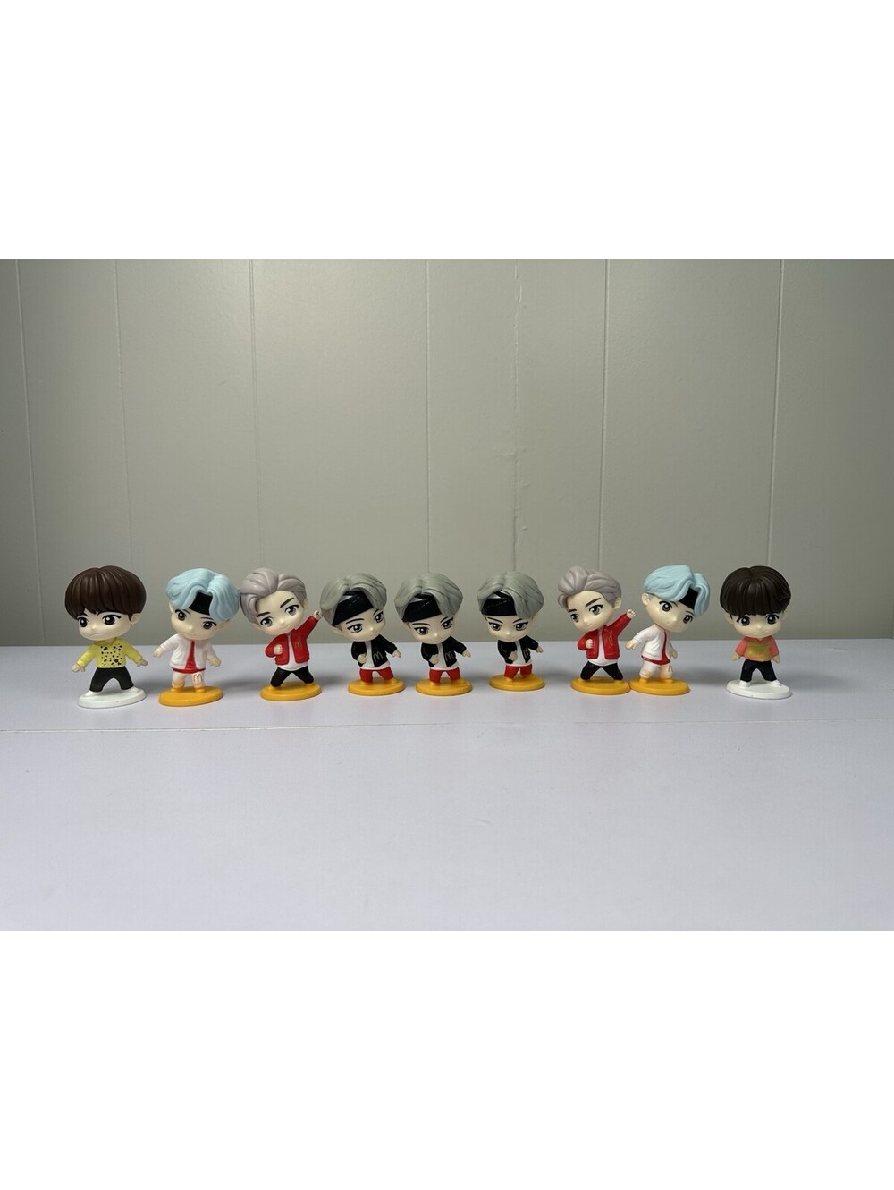 BTS McDonald’s Figure Lot of 9 Mini Figures K-Pop Toy Collection Mixed Bundle